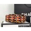 Chanel Wool Tweed Small Classic Handbag A01116 Orange/Yellow/Black 2023