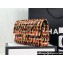 Chanel Wool Tweed Medium Classic Handbag A01112 Orange/Yellow/Black 2023