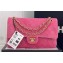 Chanel Wool Tweed Medium Classic Handbag A01112 Pink 2023