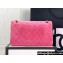 Chanel Wool Tweed Medium Classic Handbag A01112 Pink 2023