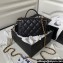 Chanel Grained Shiny Calfskin Clutch with Chain Bag AP3017 Black 2023