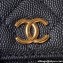 Chanel Grained Shiny Calfskin Clutch with Chain Bag AP3017 Black 2023