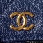 Chanel Grained Shiny Calfskin Clutch with Chain Bag AP3017 Blue 2023