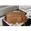 Chanel Grained Shiny Calfskin Clutch with Chain Bag AP3017 Brown 2023