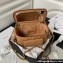 Chanel Grained Shiny Calfskin Clutch with Chain Bag AP3017 Brown 2023