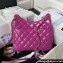Chanel Shiny Crumpled Calfskin Hobo Handbag AS4322 Purple 2023
