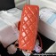 Chanel Shiny Crumpled Calfskin Hobo Handbag AS4322 Orange 2023