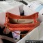 Chanel Shiny Crumpled Calfskin Hobo Handbag AS4322 Orange 2023
