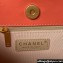 Chanel Shiny Crumpled Calfskin Hobo Handbag AS4322 Orange 2023