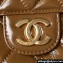 Chanel Shiny Crumpled Calfskin Hobo Handbag AS4322 Brown 2023