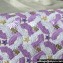 Chanel Purple/White Sequins Mini Classic Flap bag A01115 2023