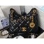 Chanel Shiny Crumpled Calfskin Small Hobo Bag AS4323 Black 2023