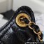 Chanel Shiny Crumpled Calfskin Small Hobo Bag AS4323 Black 2023