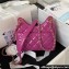 Chanel Shiny Crumpled Calfskin Small Hobo Bag AS4323 Purple 2023