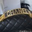 Chanel Grained Shiny Calfskin BOY Flap Bag with Handle A94805 Black 2023