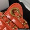 Chanel Shiny Crumpled Calfskin Small Hobo Bag AS4323 Orange 2023