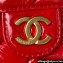 Chanel Shiny Crumpled Calfskin Small Hobo Bag AS4323 Red 2023