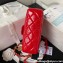 Chanel Shiny Crumpled Calfskin Small Hobo Bag AS4323 Red 2023
