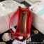 Chanel Shiny Crumpled Calfskin Small Hobo Bag AS4323 Red 2023
