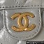 Chanel Shiny Crumpled Calfskin Small Hobo Bag AS4323 Gray 2023