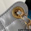 Chanel Shiny Crumpled Calfskin Small Hobo Bag AS4323 Gray 2023