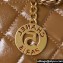Chanel Shiny Crumpled Calfskin Small Hobo Bag AS4323 Brown 2023