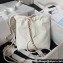 Chanel Shiny Grained Calfskin and Lacquered Metal CHANEL 22 Mini Handbag AS3980 White 2023