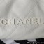Chanel Shiny Grained Calfskin and Lacquered Metal CHANEL 22 Mini Handbag AS3980 White 2023
