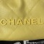 Chanel Shiny Grained Calfskin and Lacquered Metal CHANEL 22 Mini Handbag AS3980 Yellow 2023