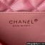 Chanel Shiny Grained Calfskin and Lacquered Metal CHANEL 22 Mini Handbag AS3980 Pink 2023