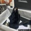 Chanel Velvet Small Hobo Bag AS4323 Black 2023