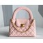 Chanel Shiny Aged Calfskin Mini Shopping Bag AS4416 Light Pink 2023