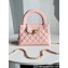Chanel Shiny Aged Calfskin Mini Shopping Bag AS4416 Light Pink 2023