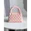 Chanel Shiny Aged Calfskin Mini Shopping Bag AS4416 Light Pink 2023