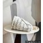 Chanel Shopping Bag in Raffia Effect Braided Tweed AS3786 White 2023