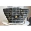 Chanel Shopping Bag in Raffia Effect Braided Tweed AS3786 Black 2023