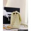 Chanel Sequins Small Classic Handbag A01116 Light Yellow 2023