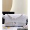 Chanel Wool Tweed and Bead Medium Classic Handbag A01112 White 2023