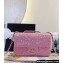 Chanel Strass and Crystal Small Classic Handbag A01116 Pink 2023