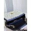 Chanel Pearl Small Classic Handbag Black/Blue 2023