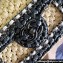 Chanel Chain and Raffia Braided Mini Flap Bag Black/Beige 2023