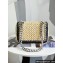 Chanel Chain and Raffia Braided Small Flap Bag Black/Beige 2023