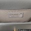 Chanel Grained Shiny Calfskin BOY Flap Bag with Handle A94804 Gray 2023