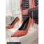 Balmain Heel 10.5cm Ruby stilettos Pumps Suede Pink with monogram 2023