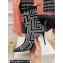 Balmain Heel 10.5cm Bicolor stretch knit Skye ankle boots with Balmain monogram Black/White 2023