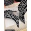 Balmain Heel 10.5cm Bicolor stretch knit Skye ankle boots with Balmain monogram Black/White 2023