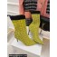 Balmain Heel 10.5cm Bicolor stretch knit Skye ankle boots with Balmain monogram Yellow 2023