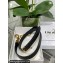 Dior Mini Saddle Bag with Strap in Black Smooth Calfskin 2023