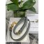 Dior Mini Saddle Bag with Strap in Grained Calfskin Olive Green 2023