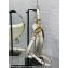 Dior Mini Saddle Bag with Strap in Grained Calfskin White 2023